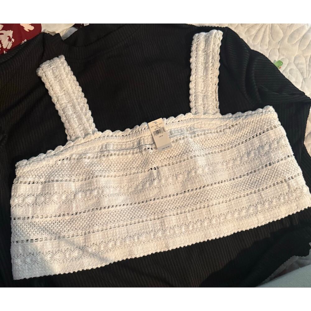 Aerie Crochet top NWT